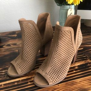 Lucky Brand Open Toe Booties